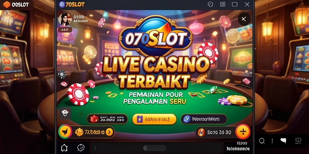 Screenshot gameplay Live Casino 070SLOT yang mengasyikkan.