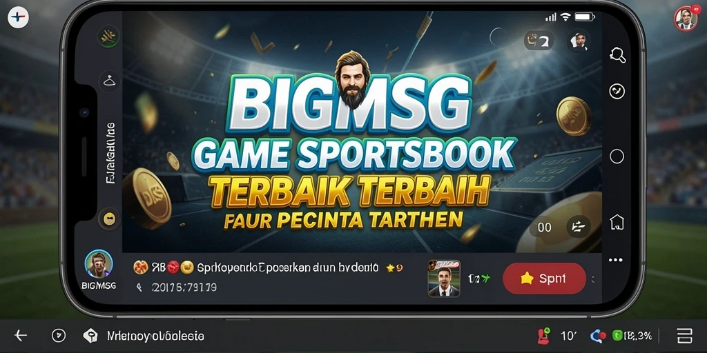Tampilan screenshot BIGMSG menampilkan aksi taruhan olahraga yang menarik.