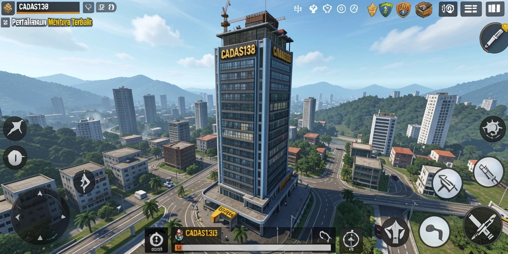 Gameplay mendebarkan di CADAS138, pertahanan menara yang strategis.