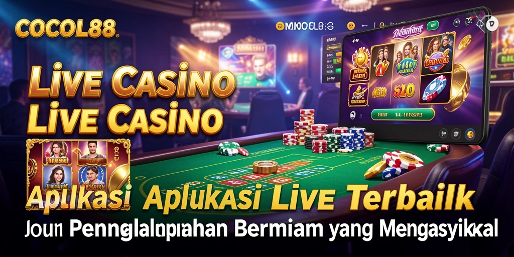 Tampilan menarik permainan Live Casino di COCOL88.