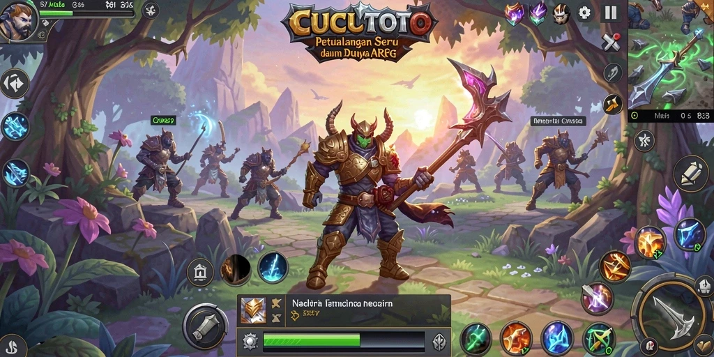 Tampilan gameplay CUCUTOTO yang memukau dan penuh aksi.