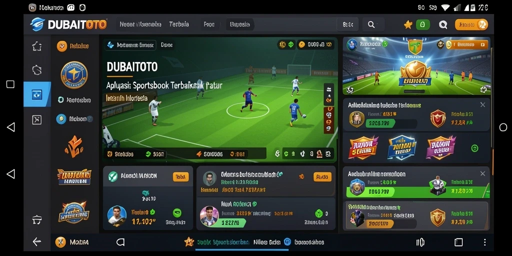 Tampilan gameplay menarik dari aplikasi Sportsbook DUBAITOTO.