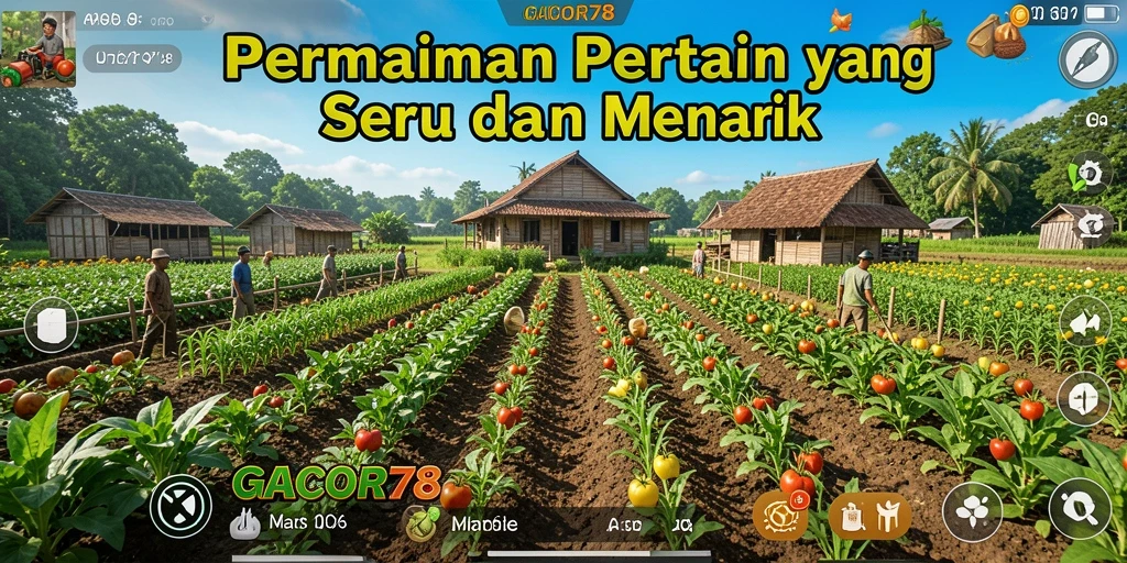 Tampilan gameplay GACOR78 menunjukkan pengalaman bertani yang mengasyikkan.