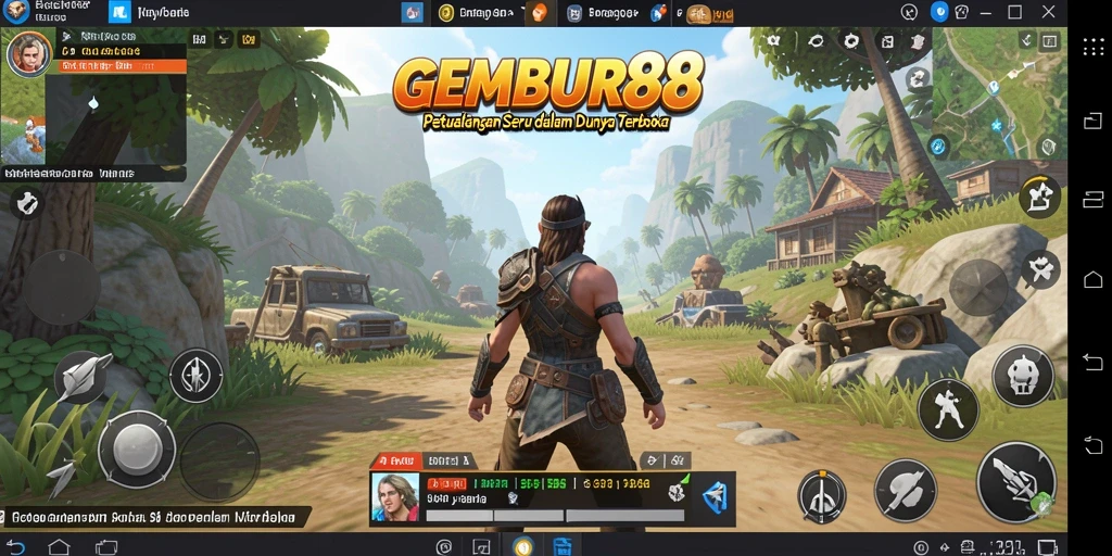 Tampilan menarik dari gameplay Open World GEMBUR88 yang penuh petualangan.