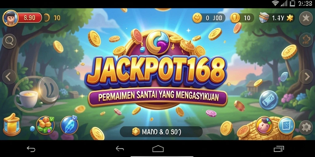 Screenshot utama JACKPOT168 menampilkan gameplay yang menarik dan interaktif.