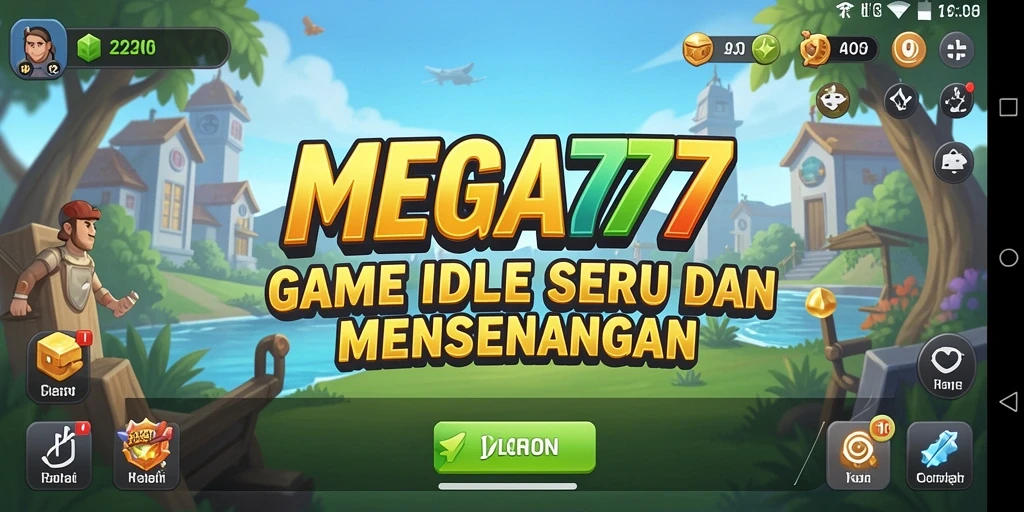 Tampilan gameplay MEGA777 yang menarik dengan elemen Idle.