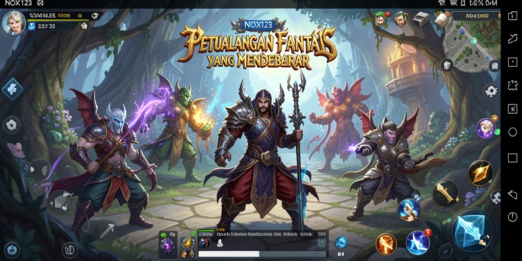 Gameplay yang seru dengan tantangan menunggu di dunia NOX123.