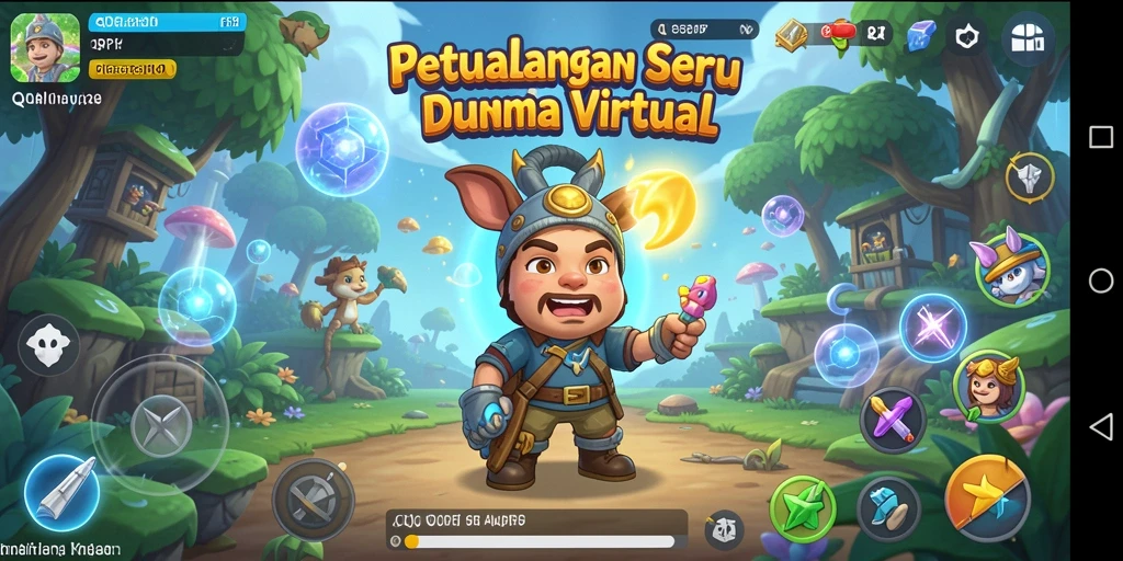 Screenshot utama QQRP menunjukkan gameplay petualangan yang mendebarkan dan grafis yang mengesankan.