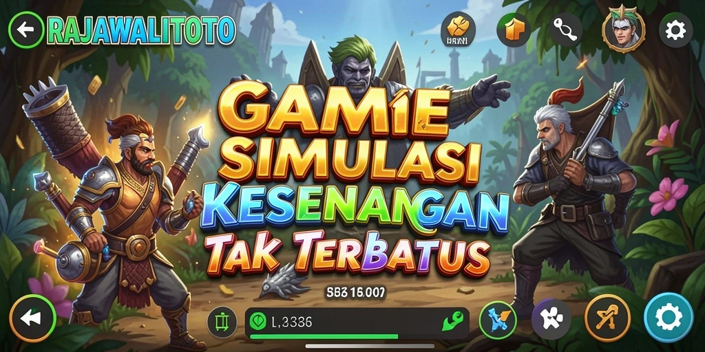 Tangkapan layar utama RAJAWALITOTO menampilkan gameplay penuh aksi dan strategi.