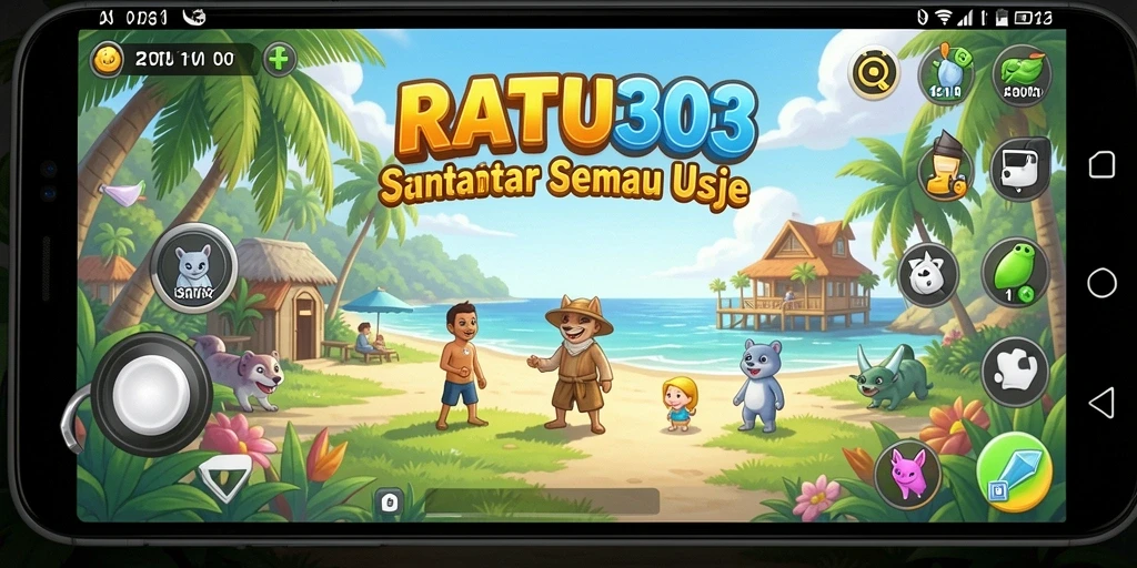 Tampilan gameplay santai dan interaktif dari RATU303.
