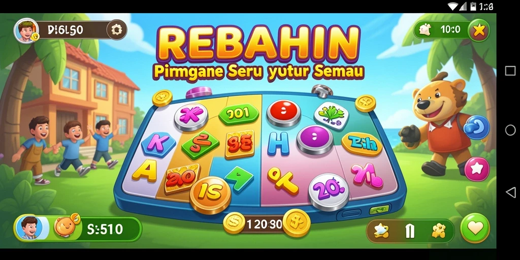 Tampilan gameplay seru dalam permainan Bingo REBAHIN.