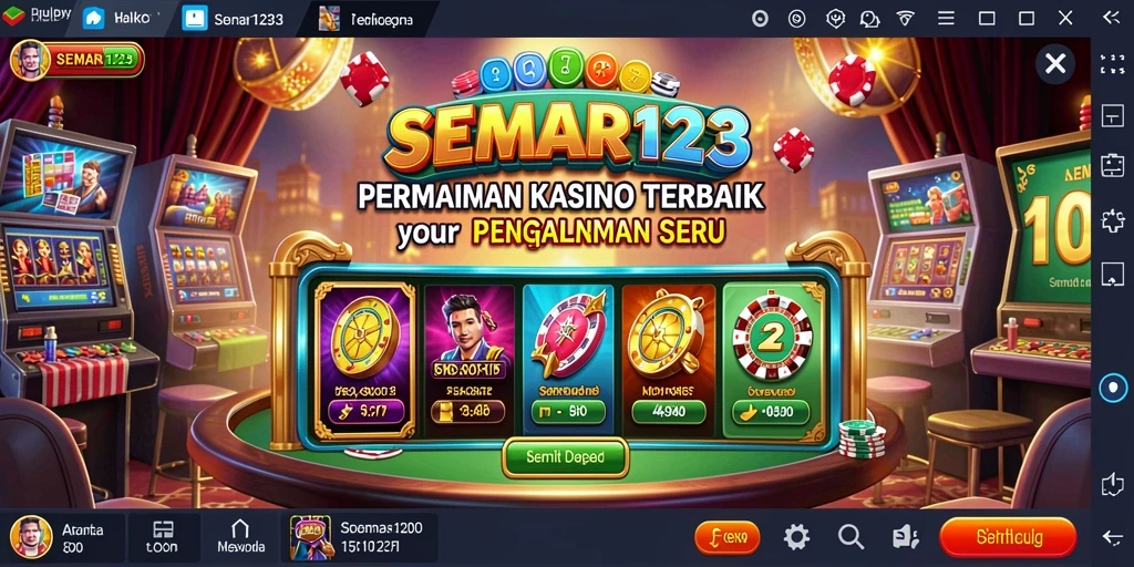 Tampilan menarik dari gameplay Kasino di SEMAR123 dengan berbagai pilihan permainan.