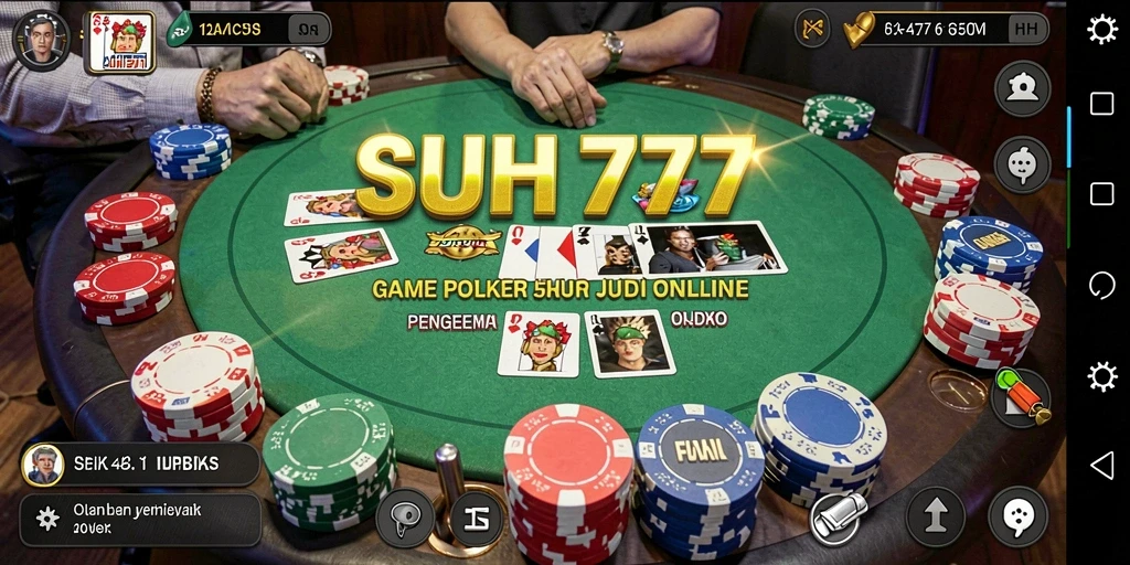 Tampilan gameplay poker yang menarik di SUHU777.