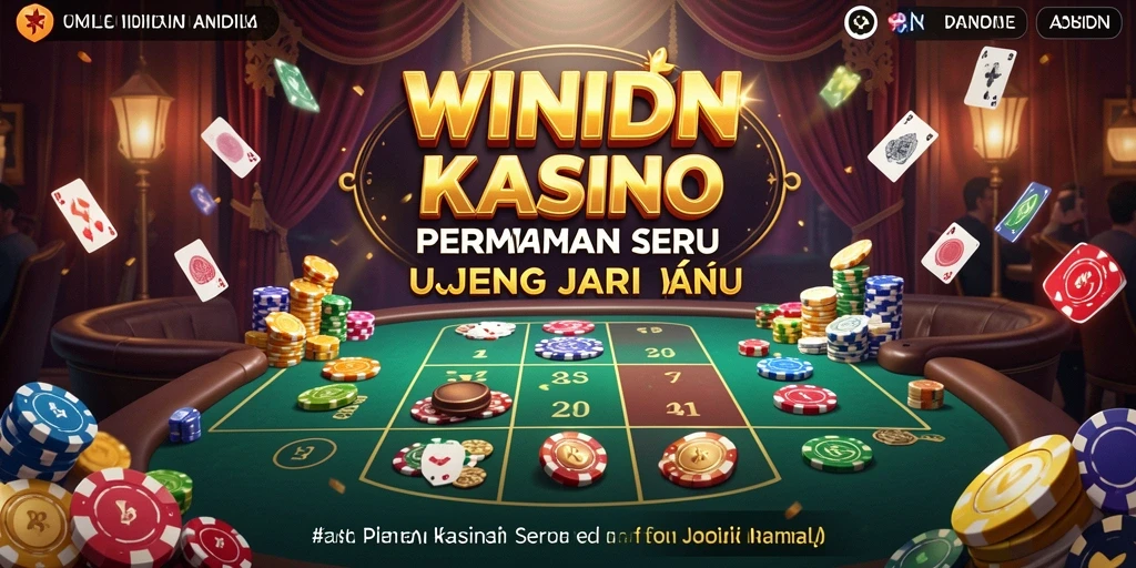 Screenshot utama WINIDN yang menunjukkan keseruan permainan kasino.